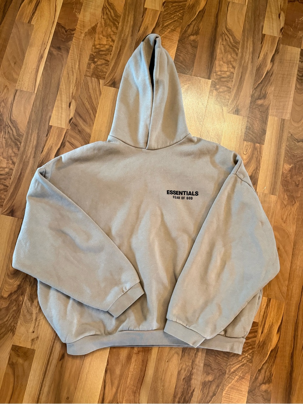 Fear of God Essentials hoodie neutral beige/tan hoody size large